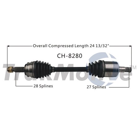 Surtrack Axle Cv Axle Shaft, Ch-8280 CH-8280